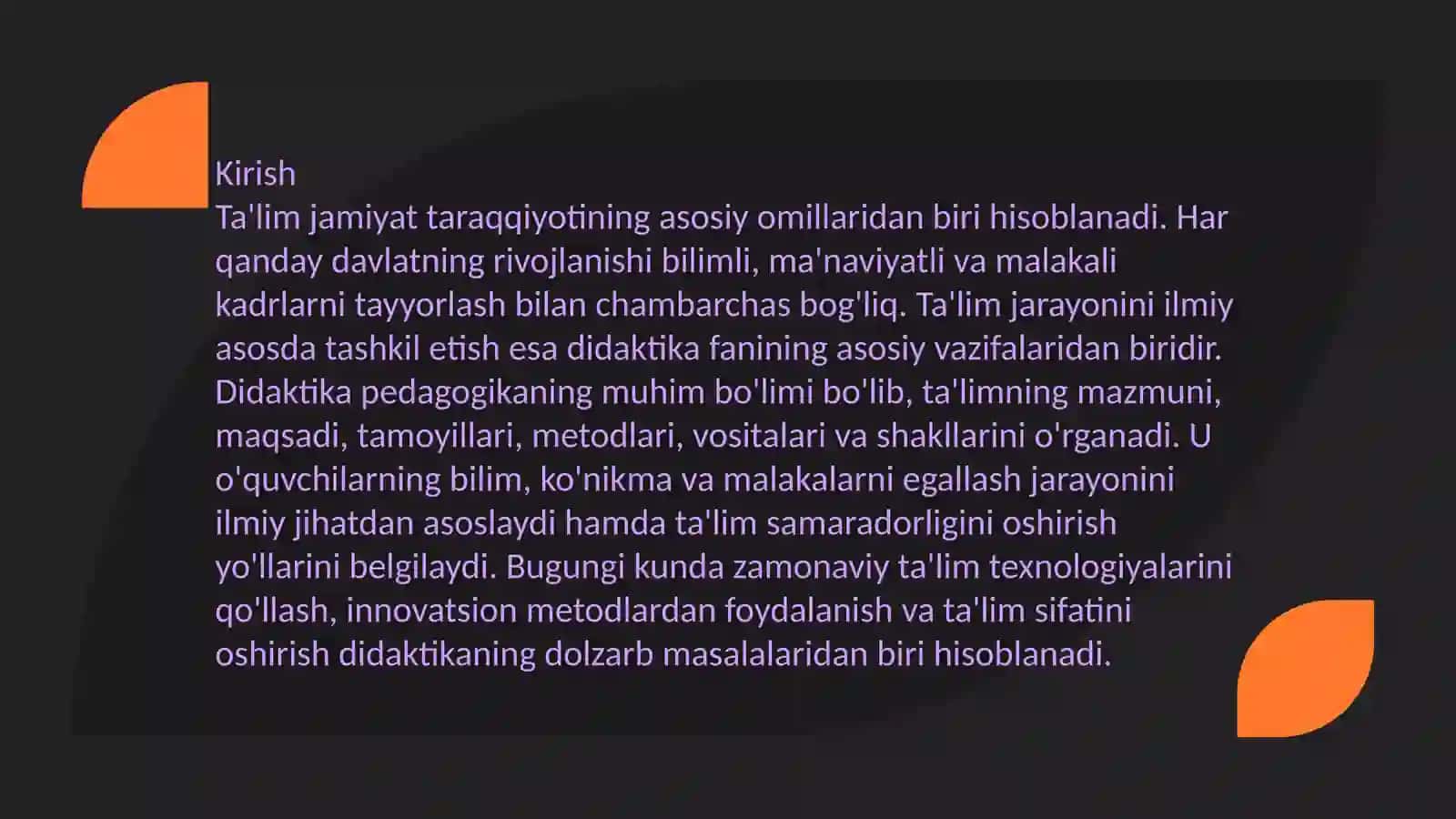 Didaktika – ta'lim nazariyasi sifatida 2