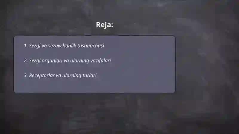 Sezgi va sezuvchanlik 2