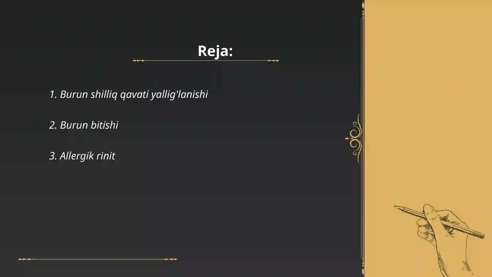 Tashqi burun kasalliklari 2