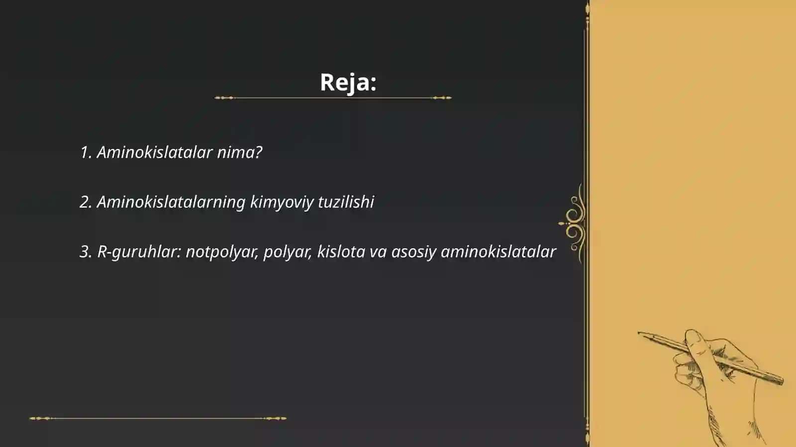 Aminokislatalar haqida ma'lumot 2