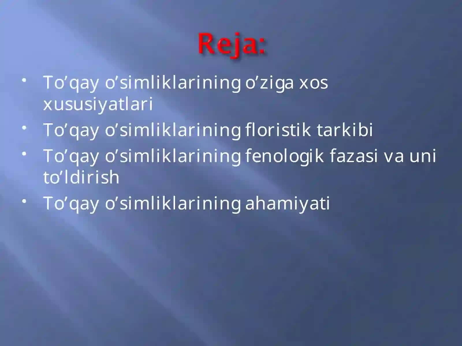To’qay o’simliklarining xususiyatlari 2