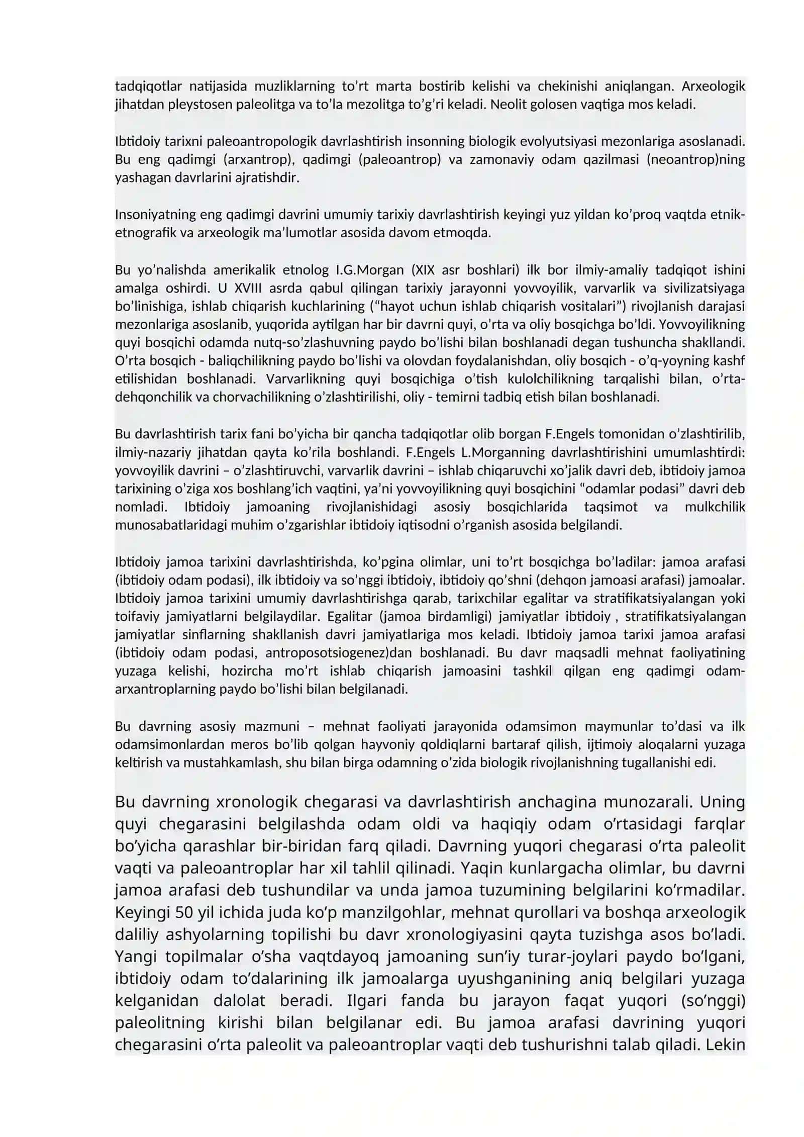 Ibtidoiy jamoa tarixi 2