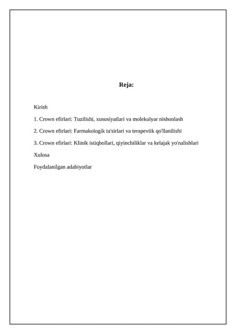 Crown efirlari: Tuzilishi, xususiyatlari va molekulyar nishonlash 2