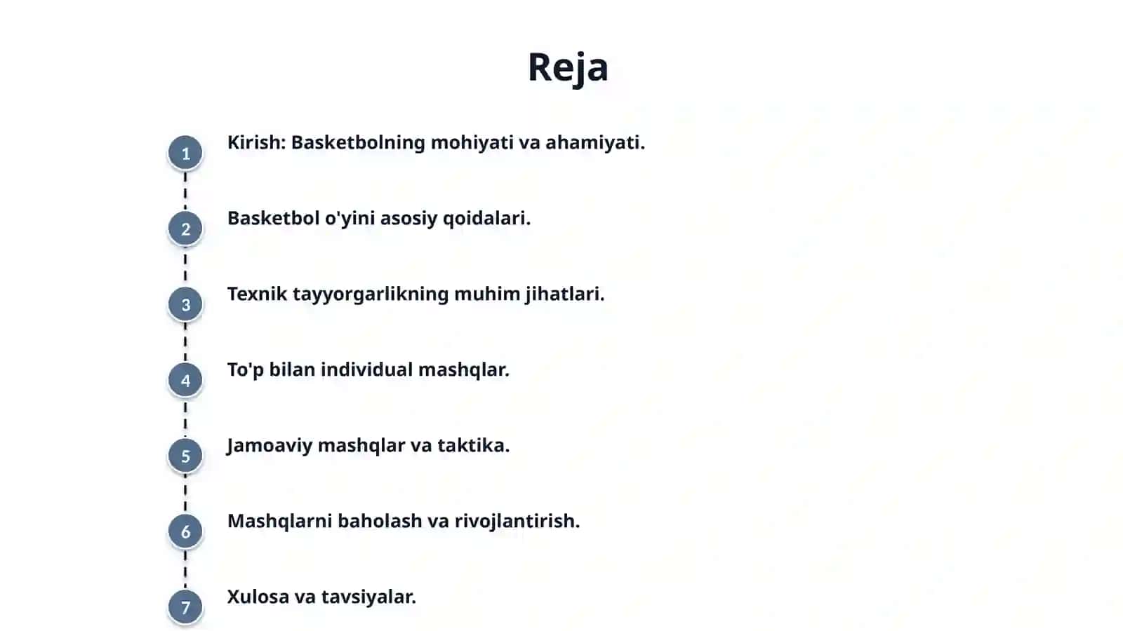 Basketbol sport o’yini qoidalari To’plar bilan maxsus mashqlar 2