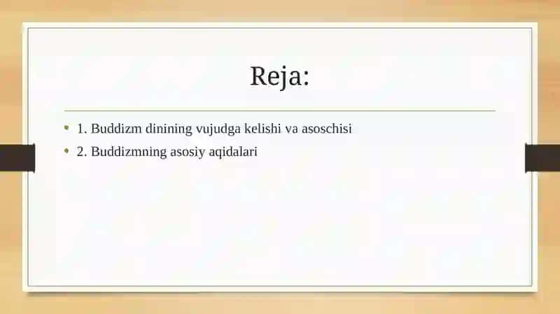 Buddizmning asosiy aqidalari va ta'limoti 2