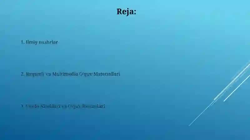 O'quv nashrlari tushunchasi va turlari 2