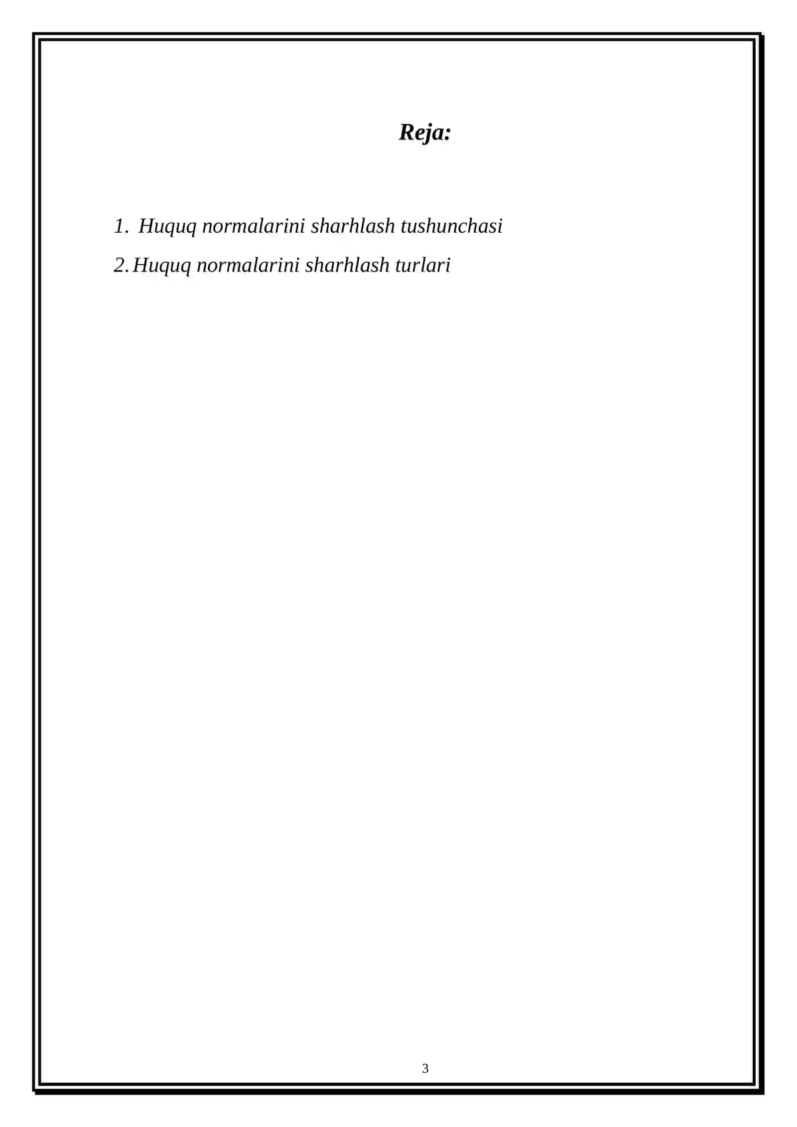 HUQUQ NORMALARINI SHARHLASH 2