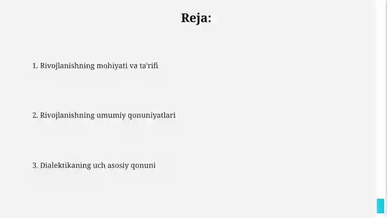 Rivojlanishning mohiyati va ta'rifi 2