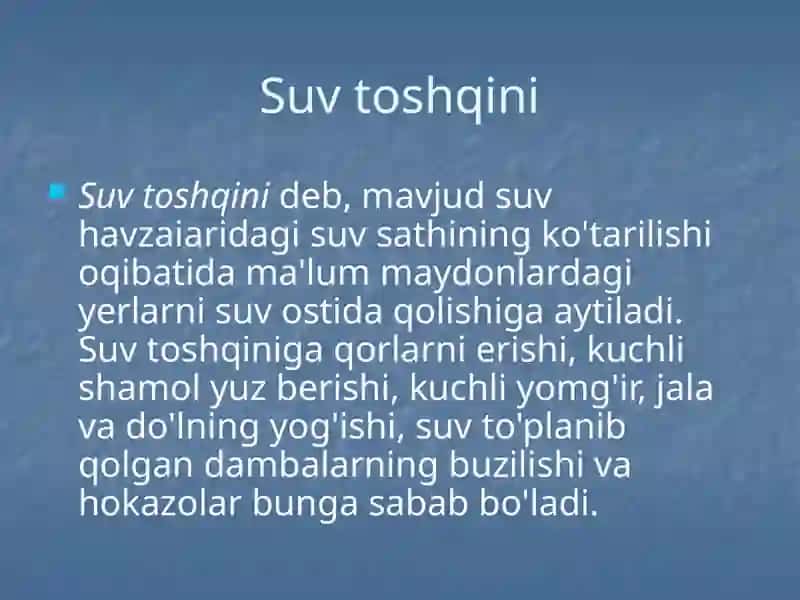 Suv toshqini 2