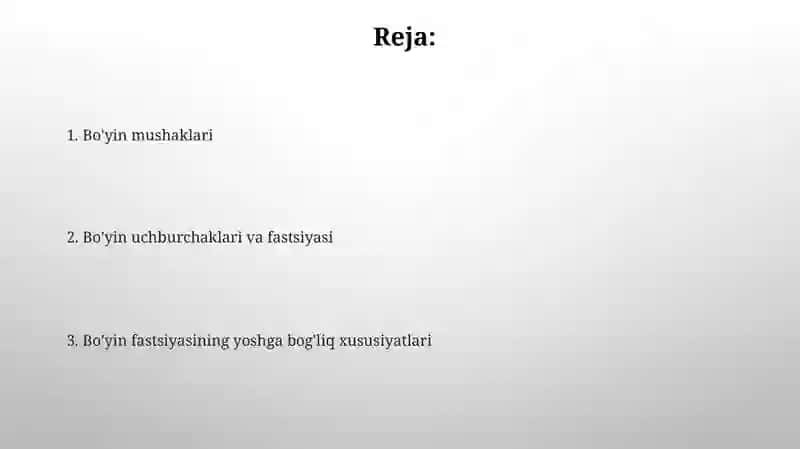 Bo'yin mushaklari 2