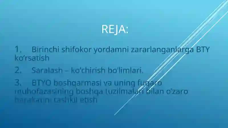 SHIKASTLANISH O’CHOQLARIDA DASTLABKI SHIFOKOR YORDAMINI TASHKIL QILISH 2