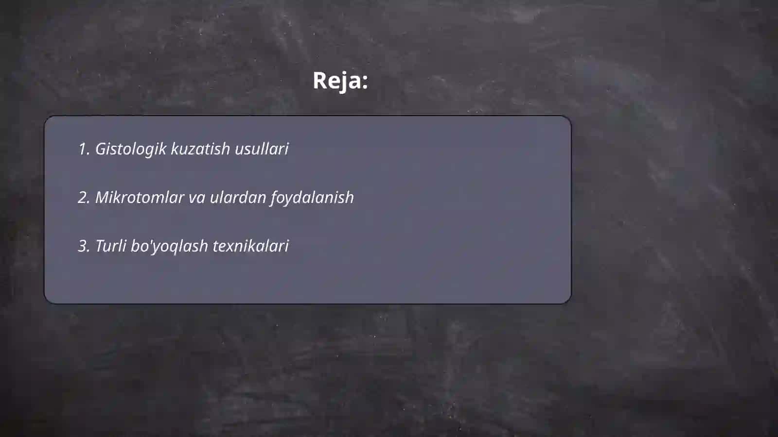 Gistologik tadqiqot usullari 2