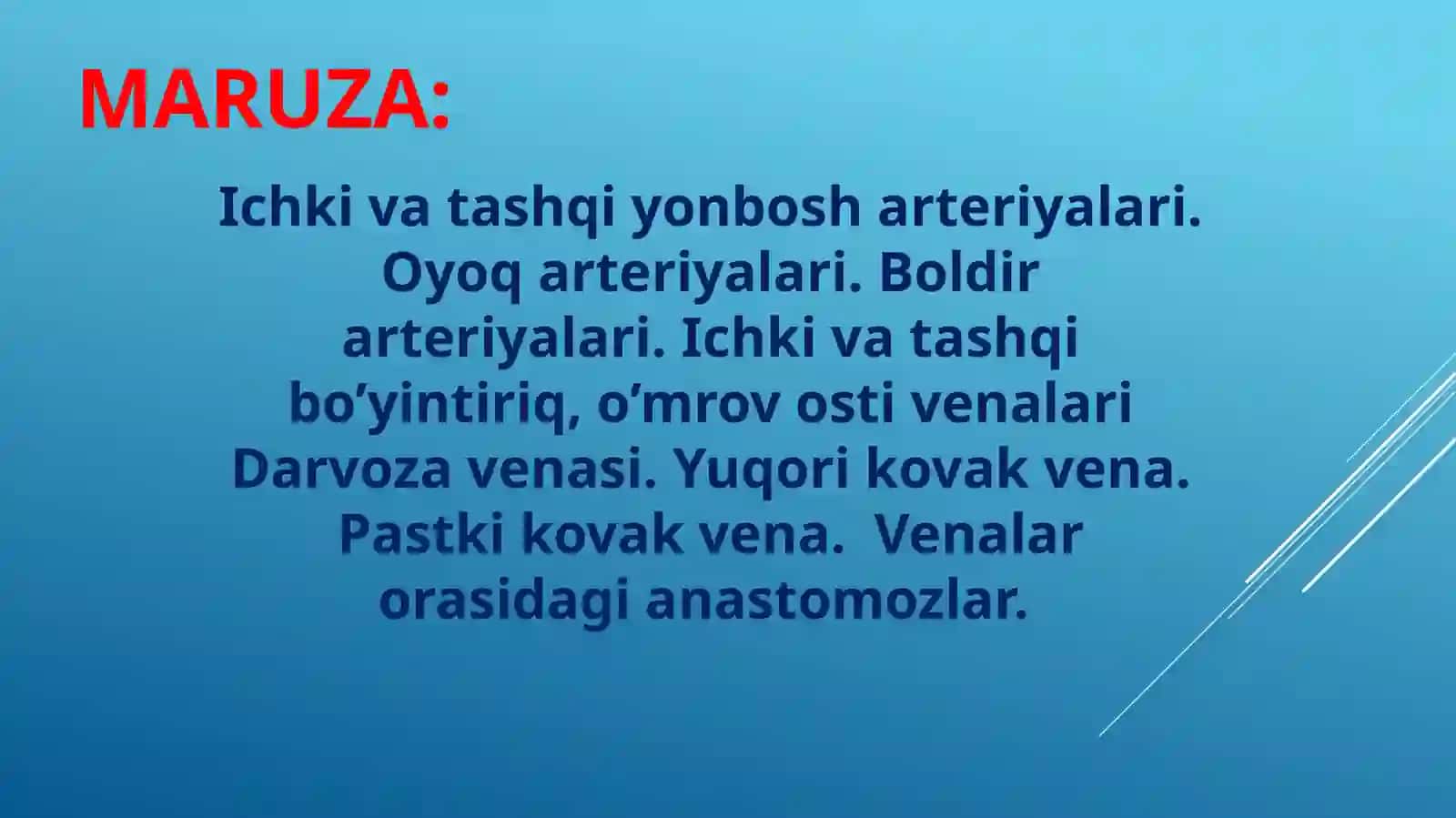 Odam anatomiyasi fani 2