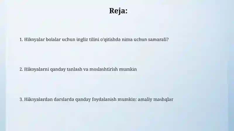 Storytelling as a tool for teaching English to young learners 2