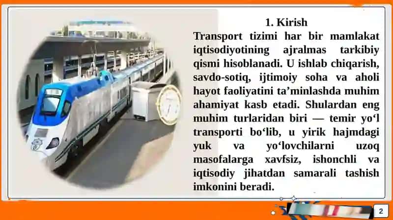 Temiryo‘l transporti haqida umumiy ma’lumot 2