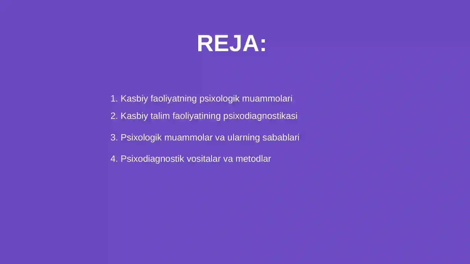Kasbiy faoliyatning psixologik muammolari 2