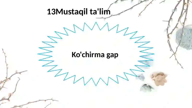 O'zbek til tarixi fanidan ta'yarlangan taqdimot 2