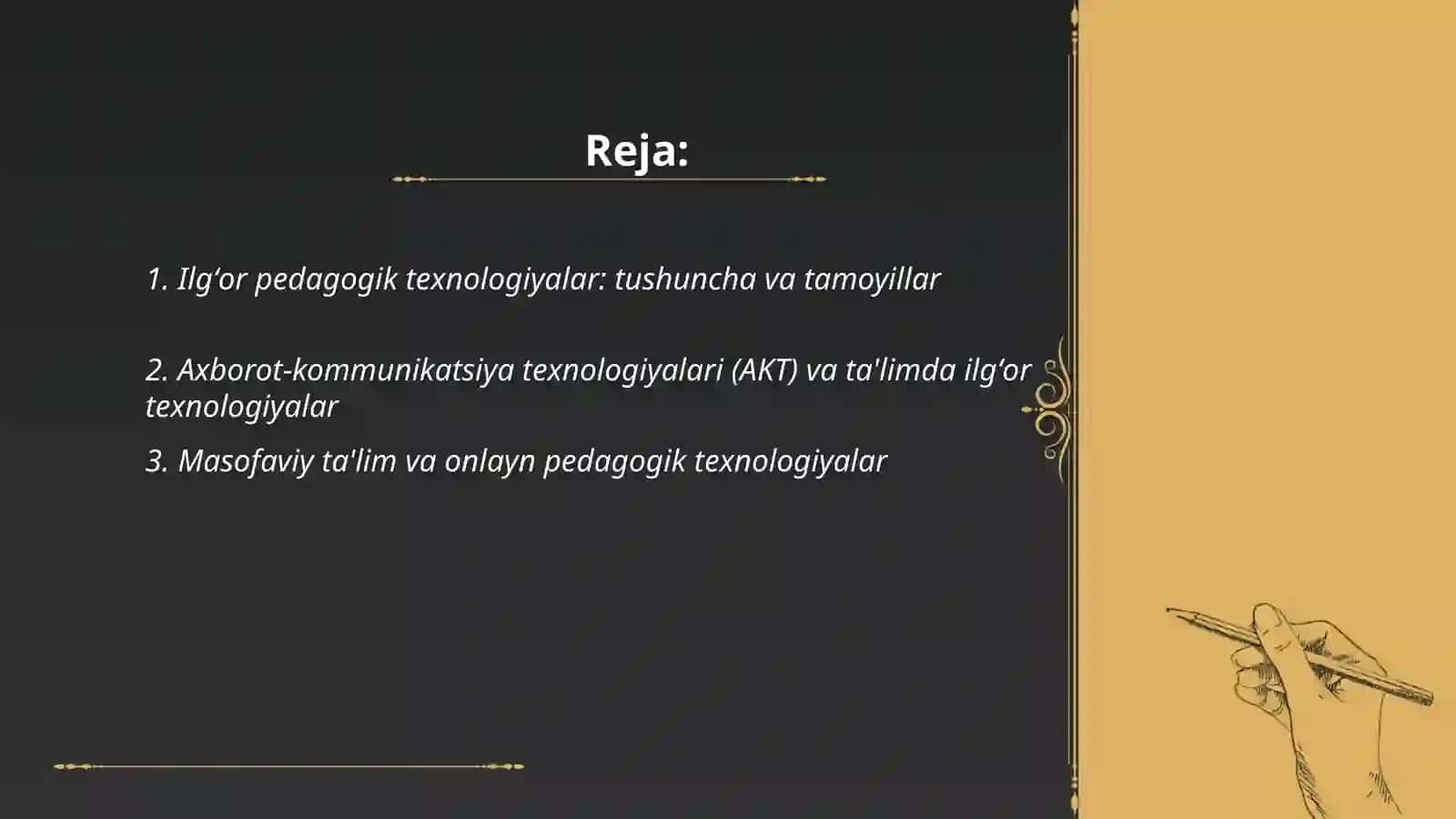 Ilgʻor pedagogik texnologiyalar 2