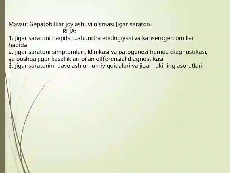 Gepatobilliarjoylashuvio`smasiJigarsaratoni 2