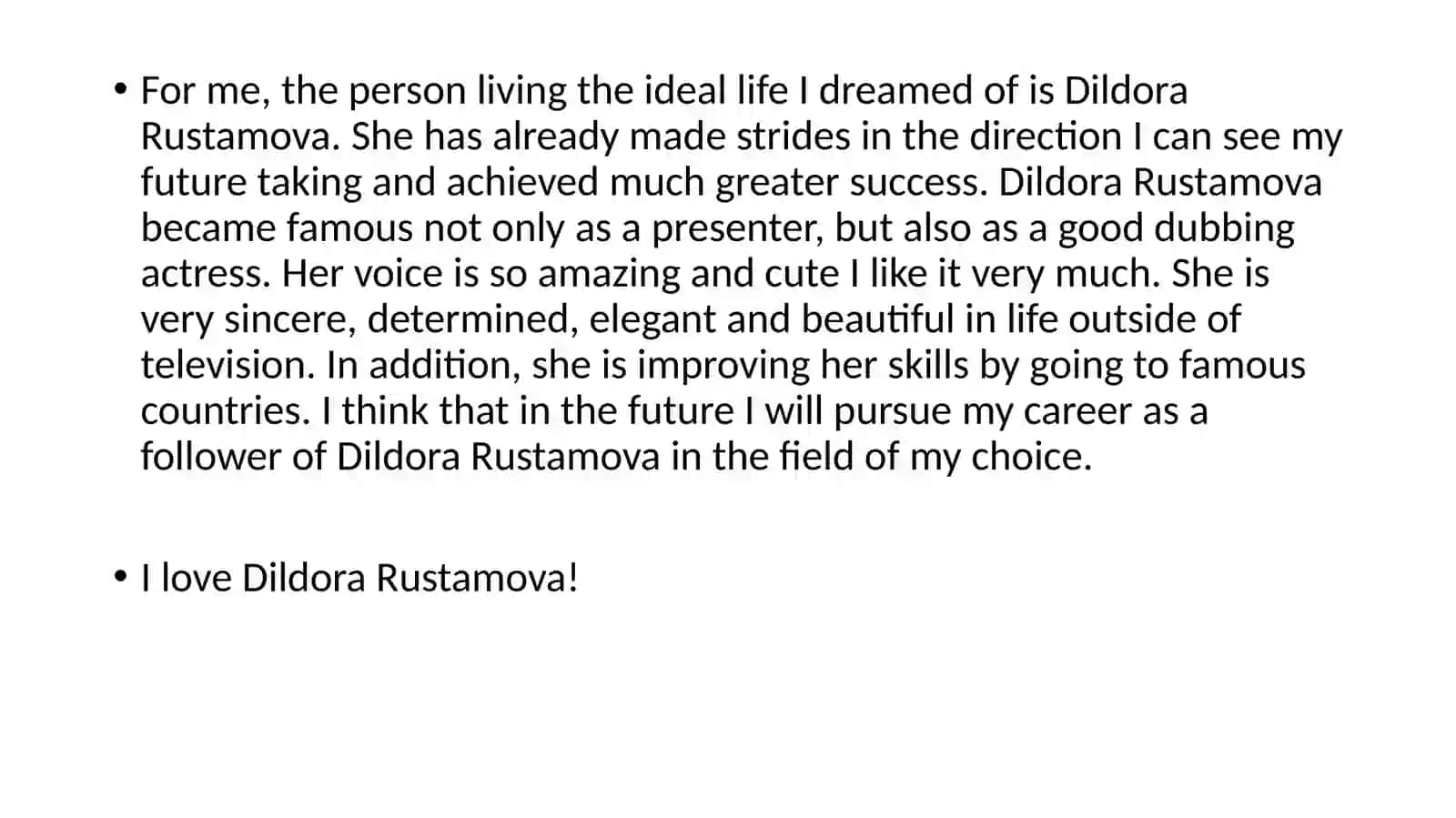 Dildora Rustamova 2