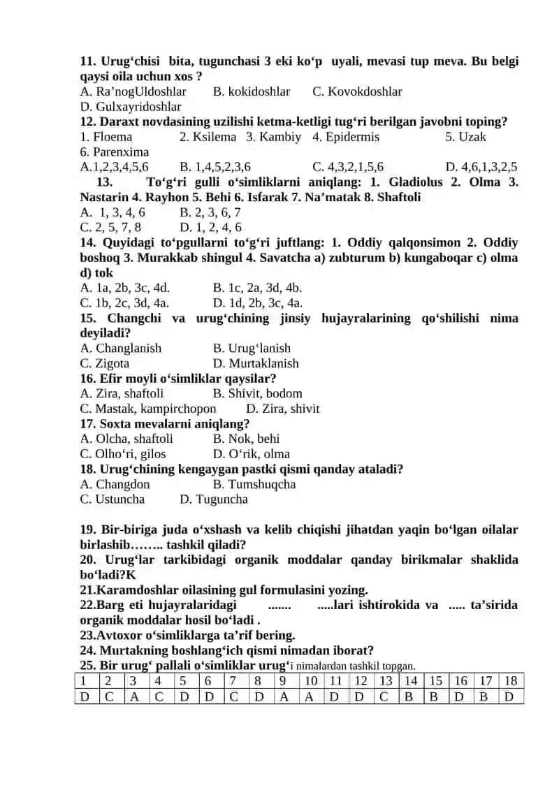 6-Sinf Biologiya 2