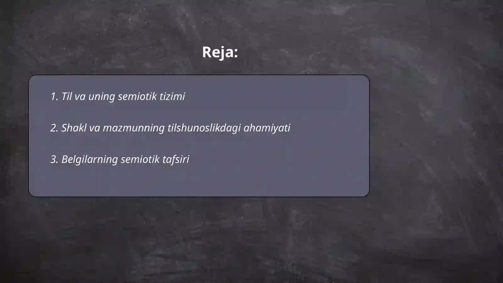 Til va uning semiotik tizimi 2