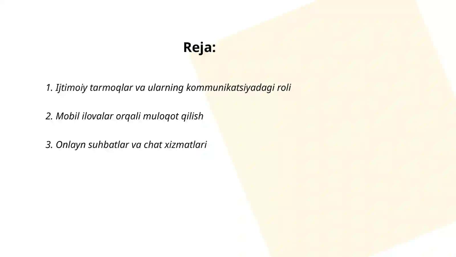 Yangi mediada qoʻllanilayotgan kommunikatsion vositalar 2