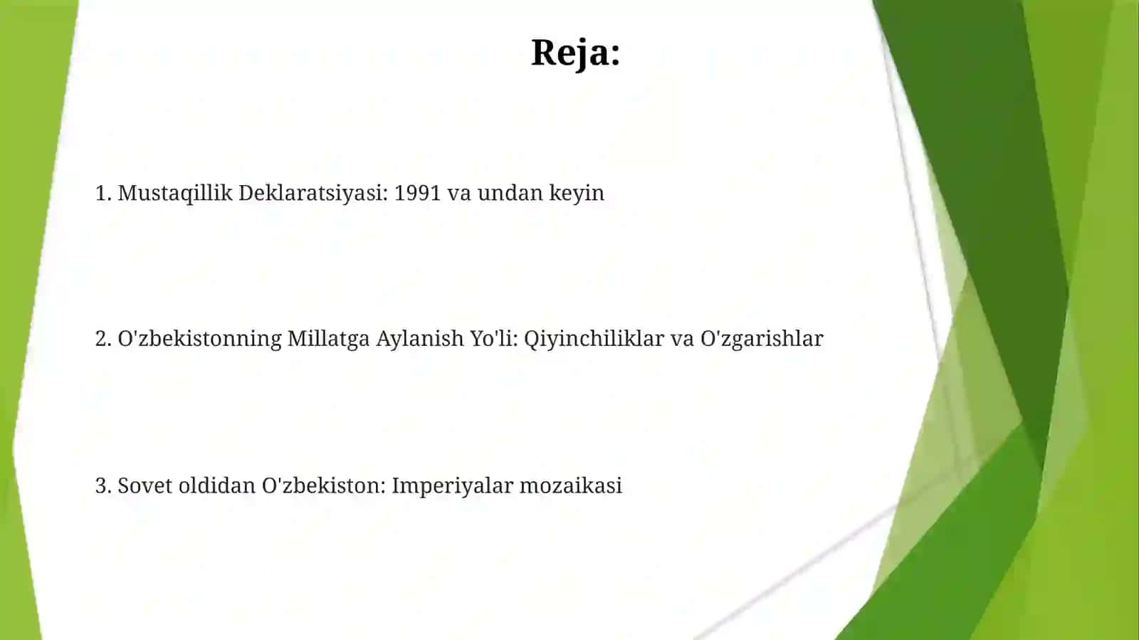 Sovet oldidan O'zbekiston: Imperiyalar mozaikasi 2