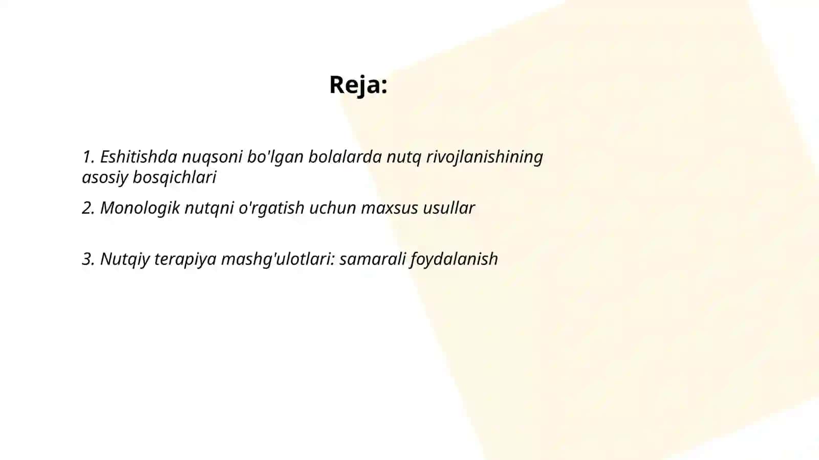 Nutq rivojlanishi 2