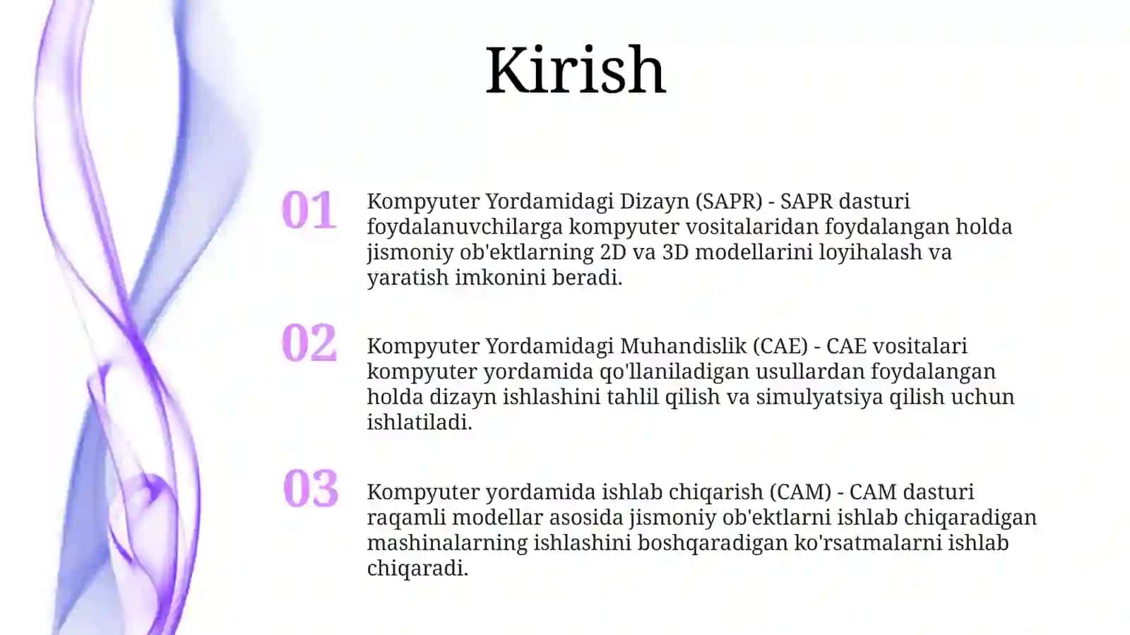 Cad Cam Cae Tizimlardi Loyhalash 2