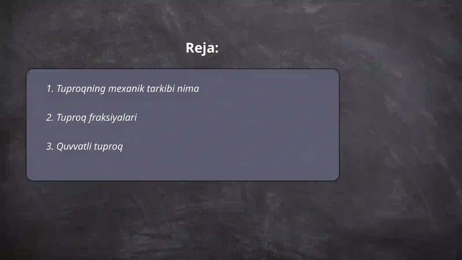 Tuproqning mexanik tarkibi 2