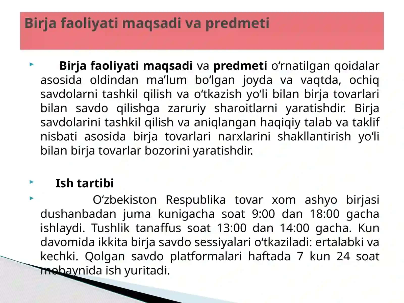 Birjalarning asosiy faoliyati, boshqaruv organlari va funksional vositachilar 2