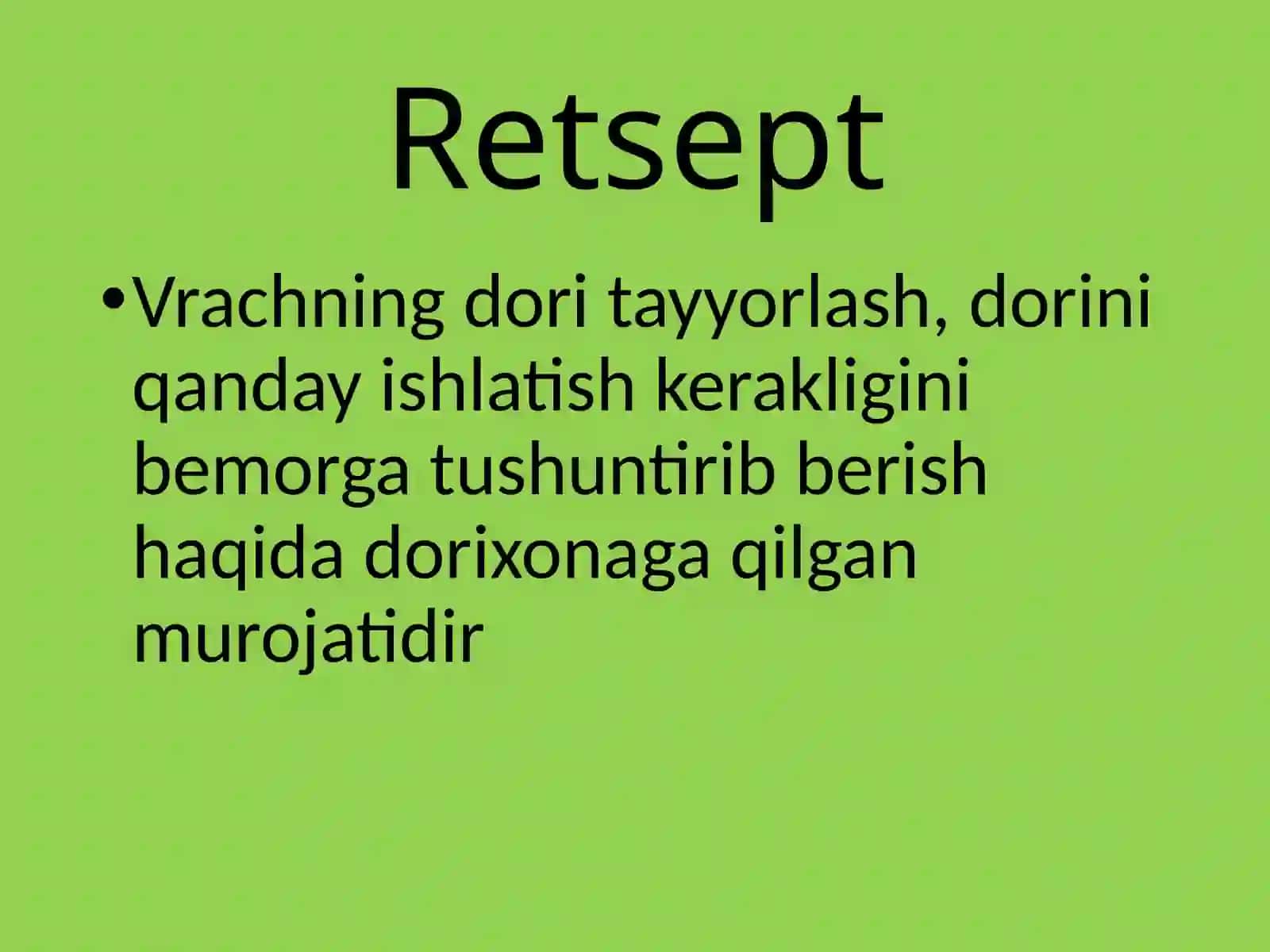 Retseptningtuzilishi,shakllarivayozishqoidalari 2