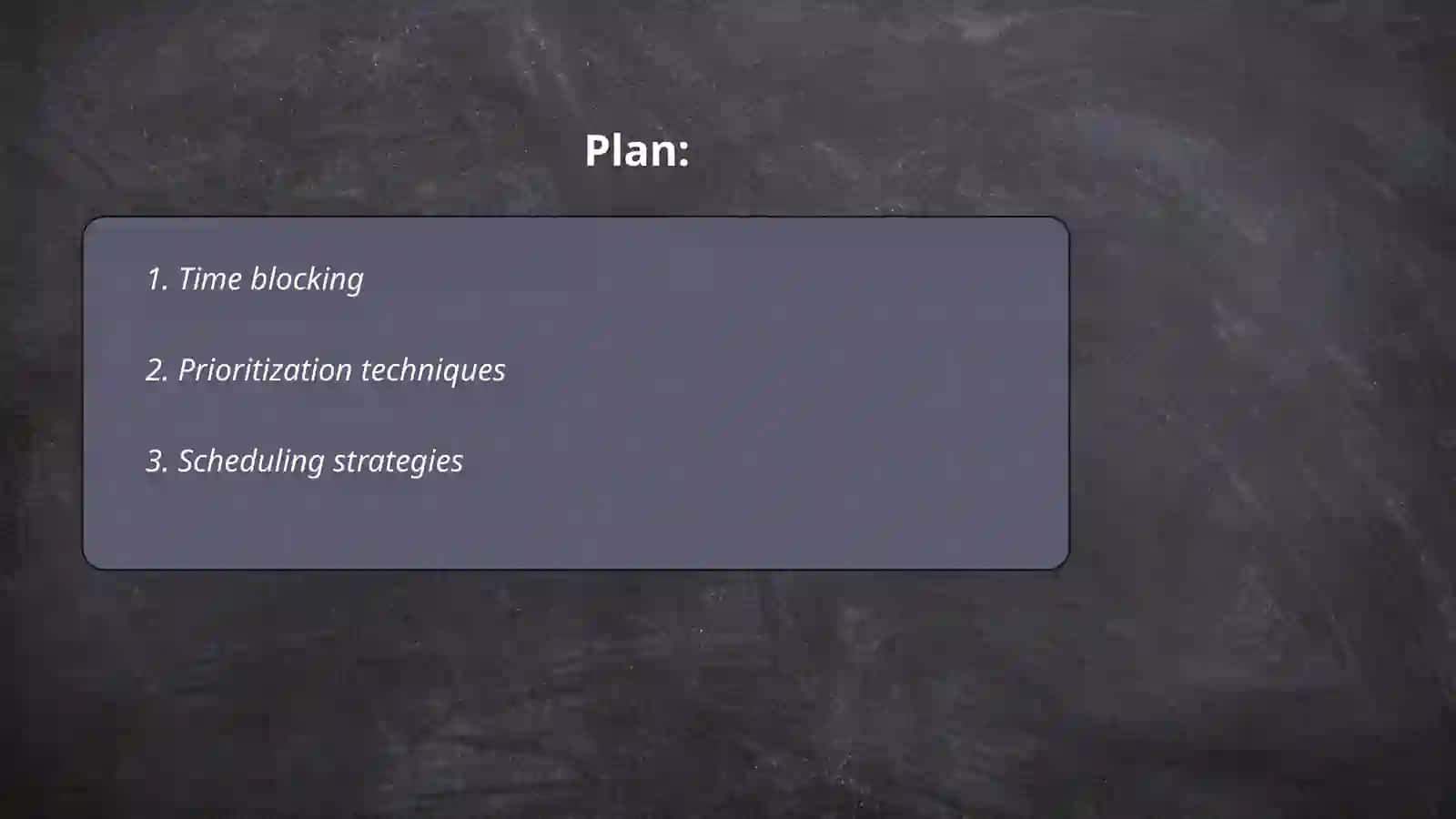 Time Organization 2