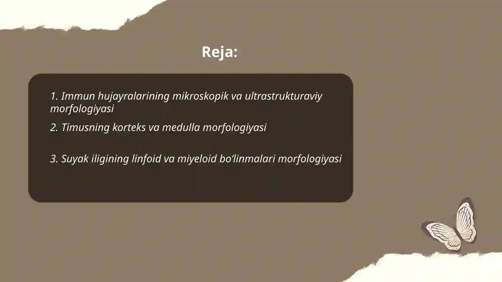 Immun jarayonlarining morfologik asoslari 2