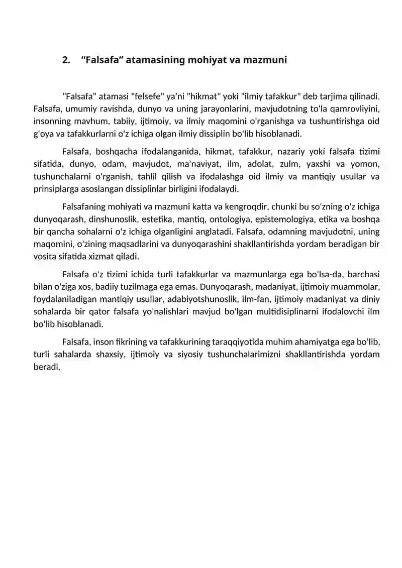 Falsafiy fanlar tizimi 2