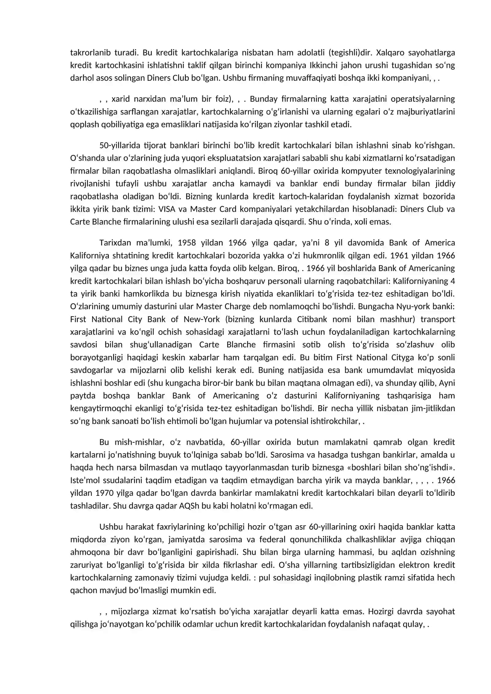 Moliyaviy yangiliklar va moliyaviy bozorlar 2