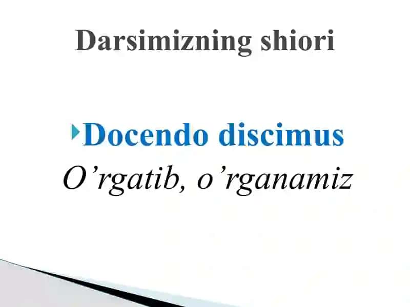 Lotin tilida tibbiy terminologiya o'qituvchisi 2