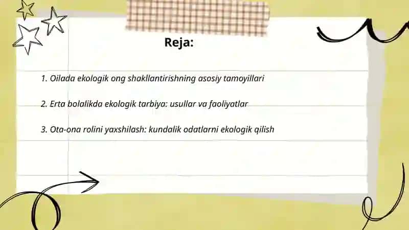 Oilada farzandning ekologik ta’limi 2