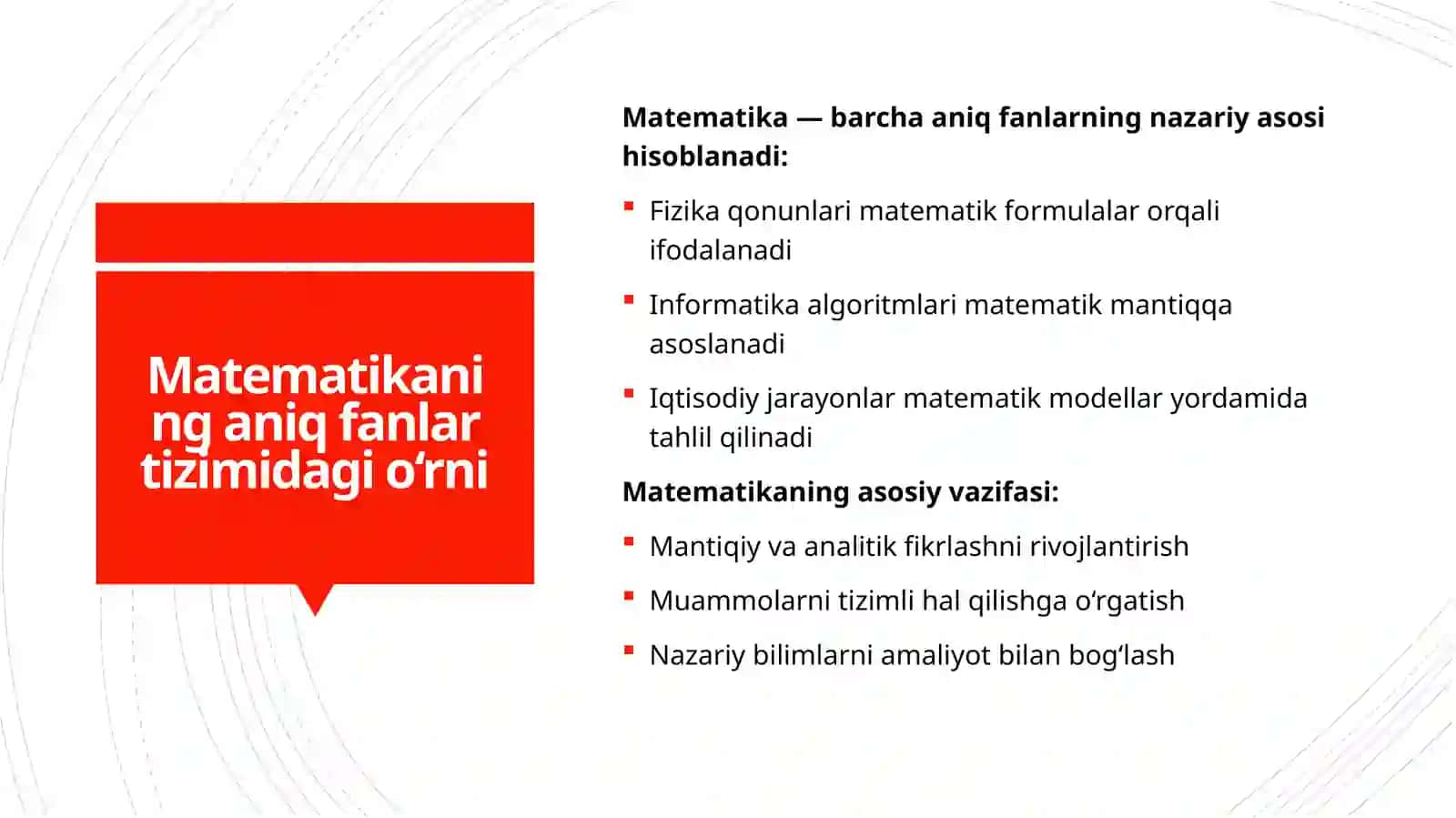 Akademik litseylar matematika fanlari 2