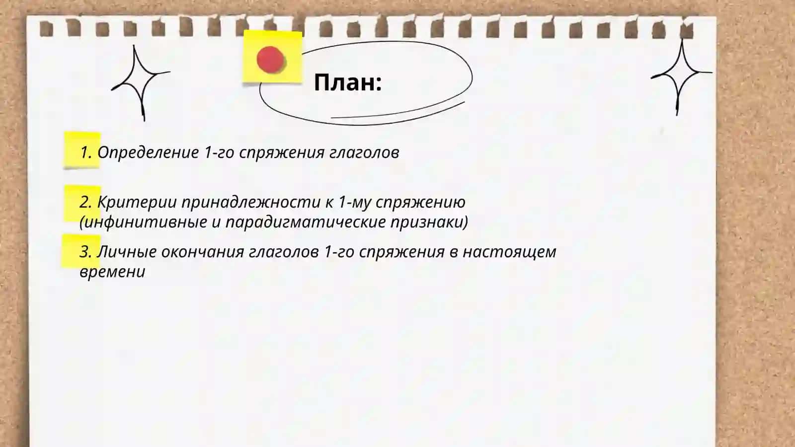 1 спряжение глагола 2