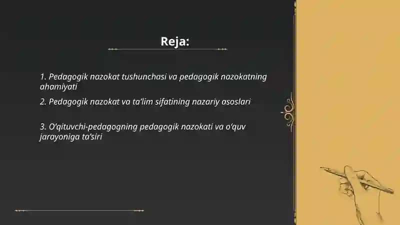 Pedagogik nazokat va taʼlim sifatini baholash 2