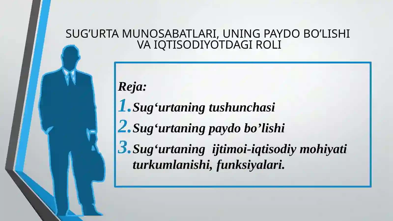 Sug'urta Munosabatlari va Uning Paydo Bo'lishi 2