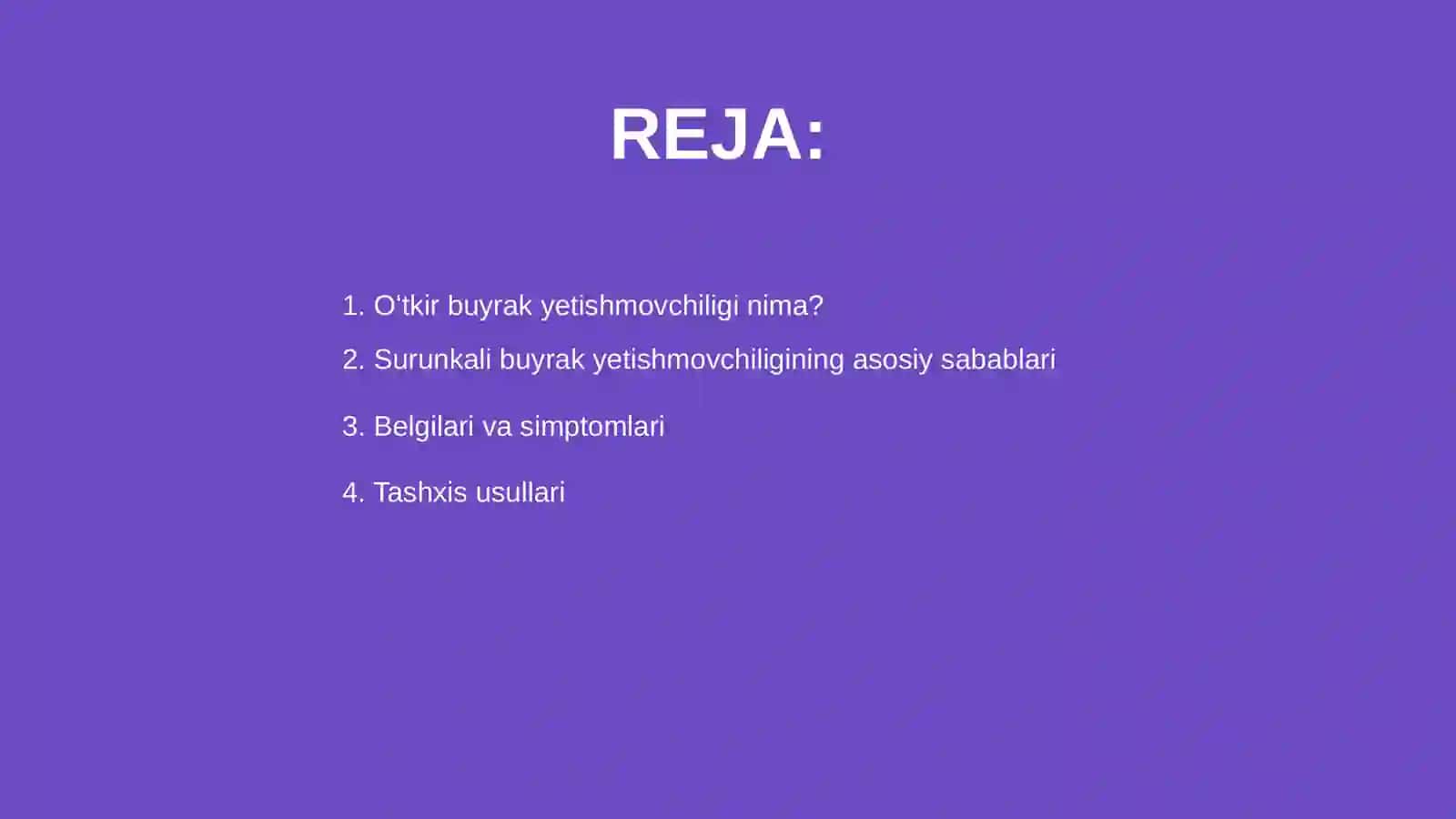 Oʻtkir va surunkali buyrak yetishmovchiligi 2