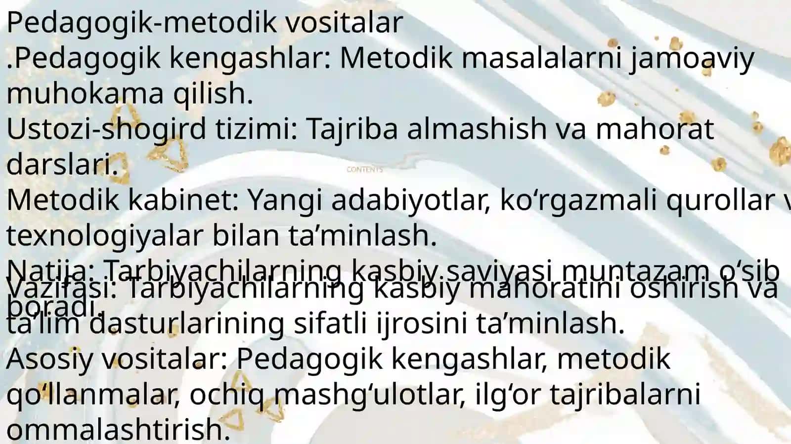 Boshqaruv vositalarining vazifalari 2