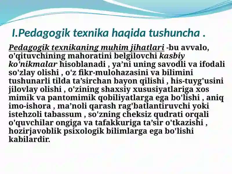 Pedagogik texnika 2