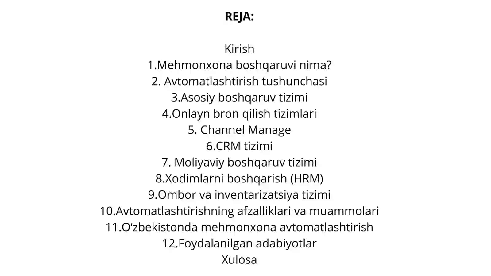 Mexmonxona boshqaruvi 2