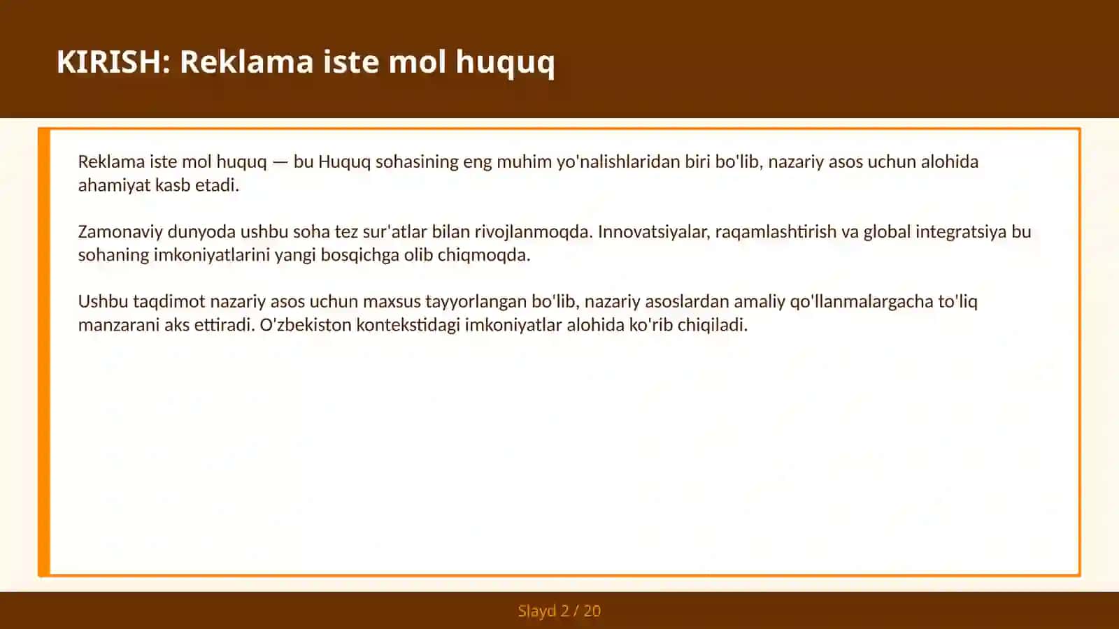 Reklama iste mol huquq 2