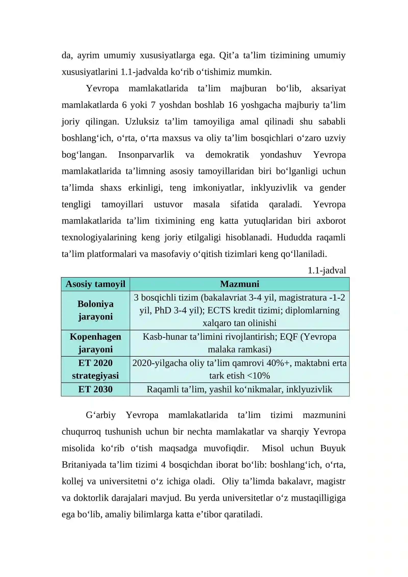YEVROPA VA GERMANIYA TALIM TIZIMI 2