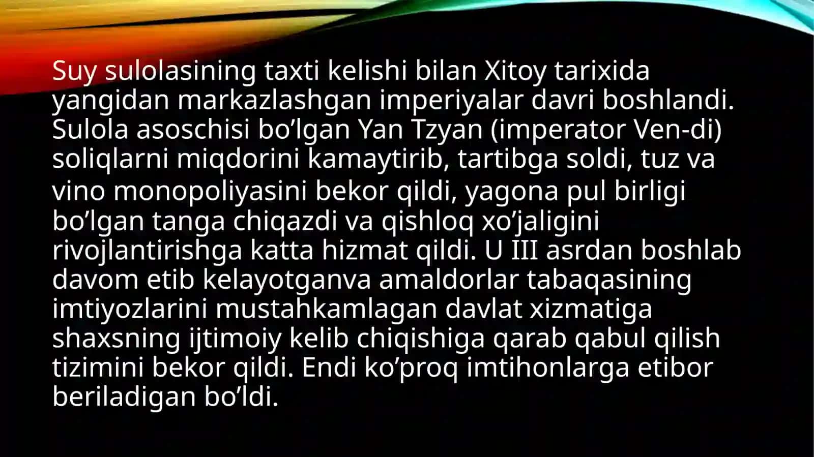 O‘Rta asrlarda Xitoy 2